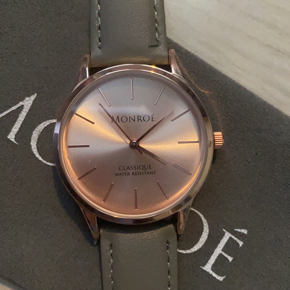 Monroe Watch Brand New Rose Gold Sunburst - Picture 2 of 2